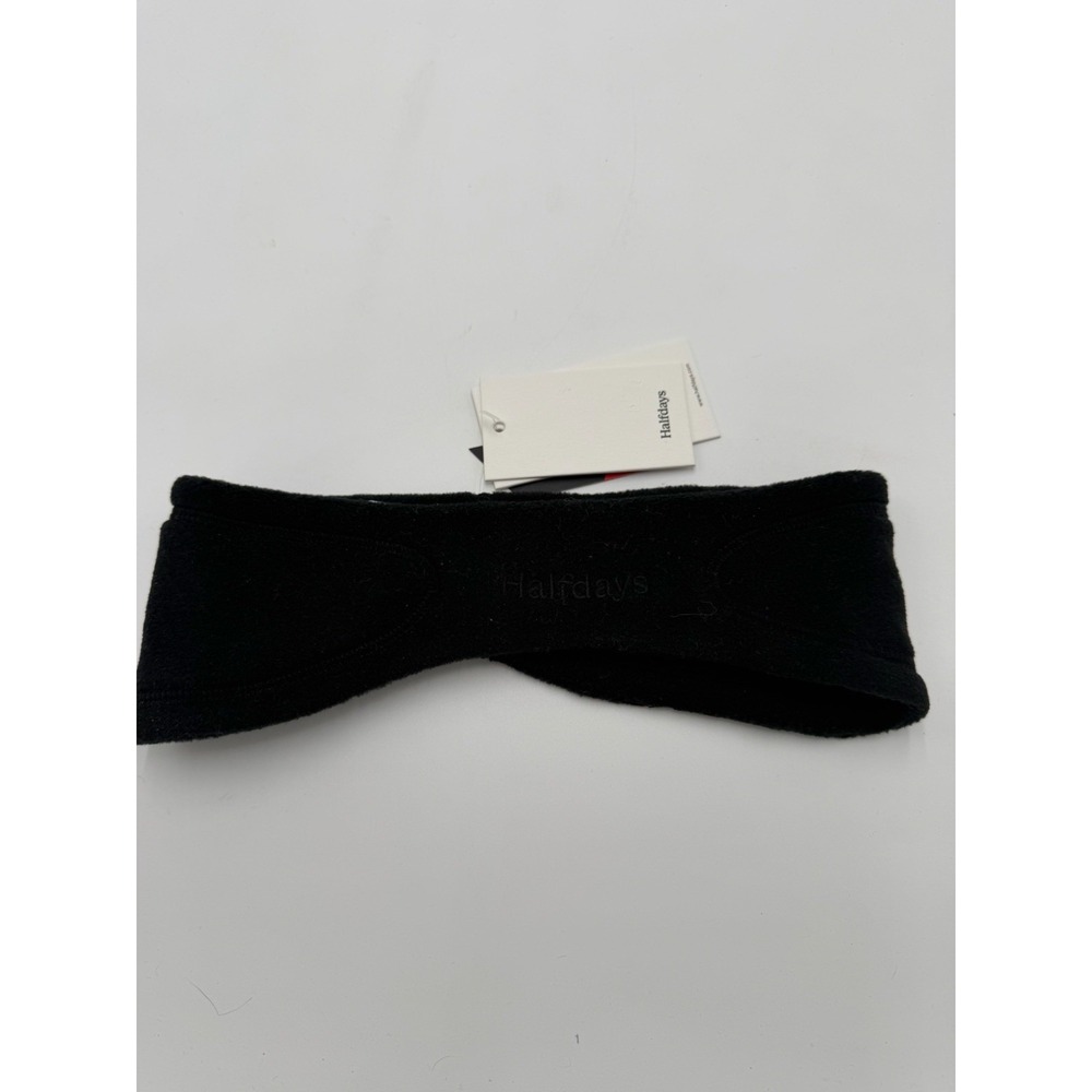 Halfdays Fleece Penny Headband Polartec - Black One Size NWT